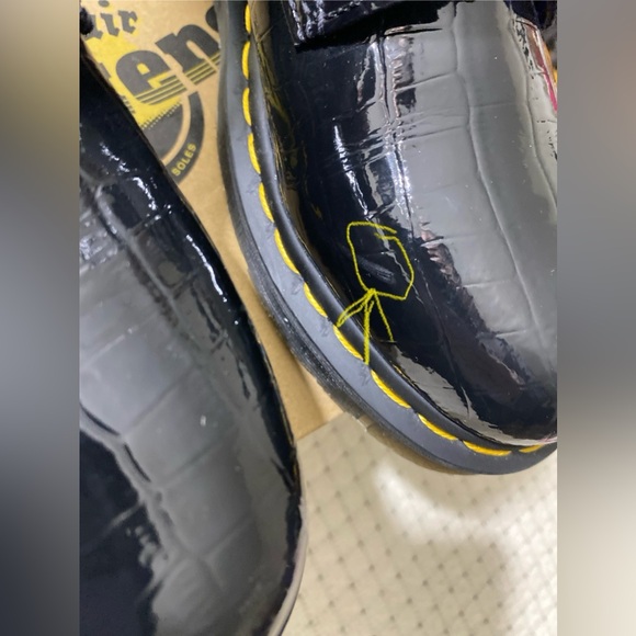 DR. MARTENS Women's US Sz. 10 1460 Boots Patent Leather Crocodile Pattern - Picture 7 of 14